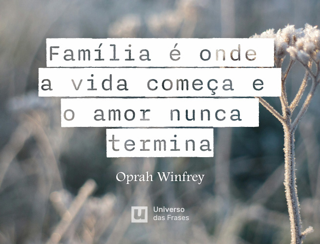 Frase sobre Família