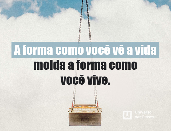 Frase de reflexão sobre a vida