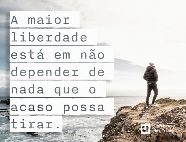 Frase de reflexão sobre a vida