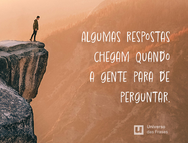 Frase de reflexão sobre a vida
