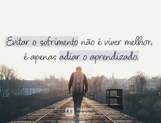 Frase de reflexão sobre a vida