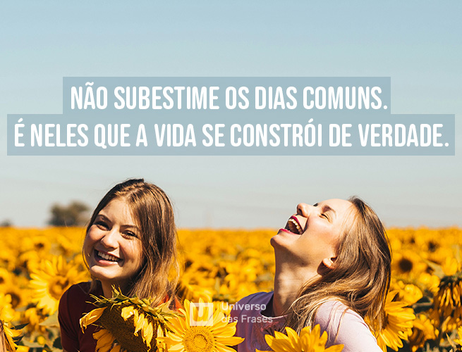 Frase de reflexão sobre a vida