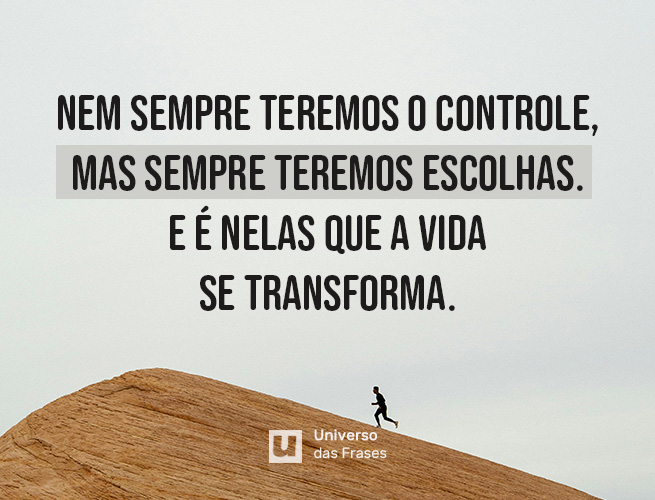 Frase de reflexão sobre a vida